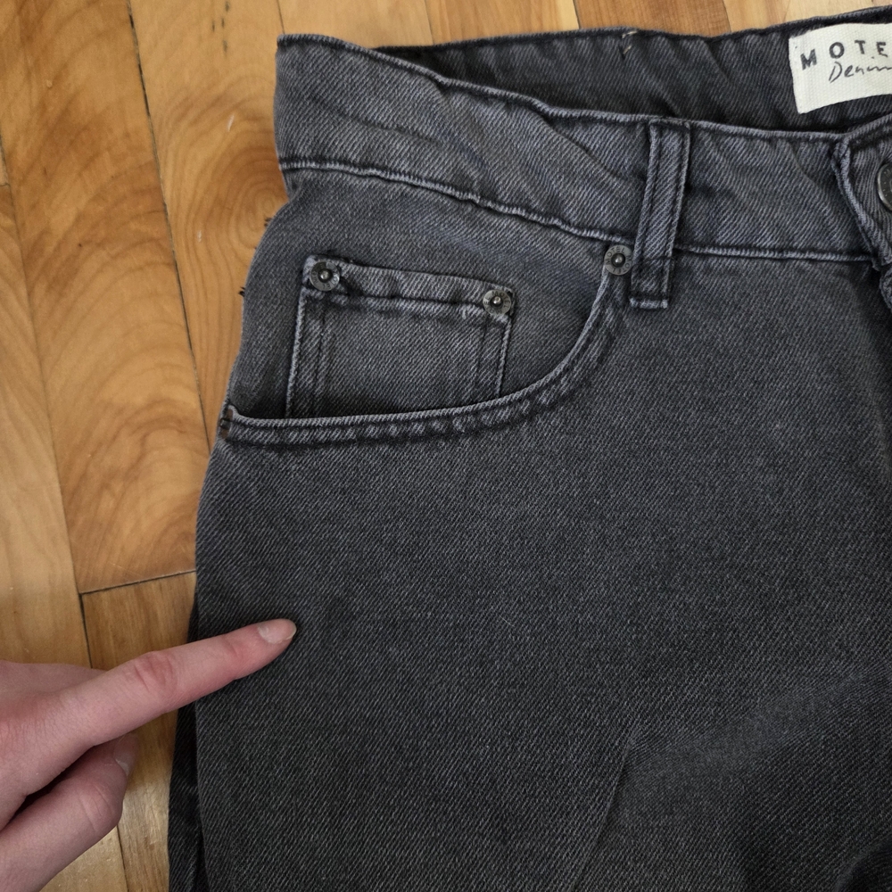 SOLD! Motel Rocks 26W 34L Black Faded Jeans - Picture 6 of 8